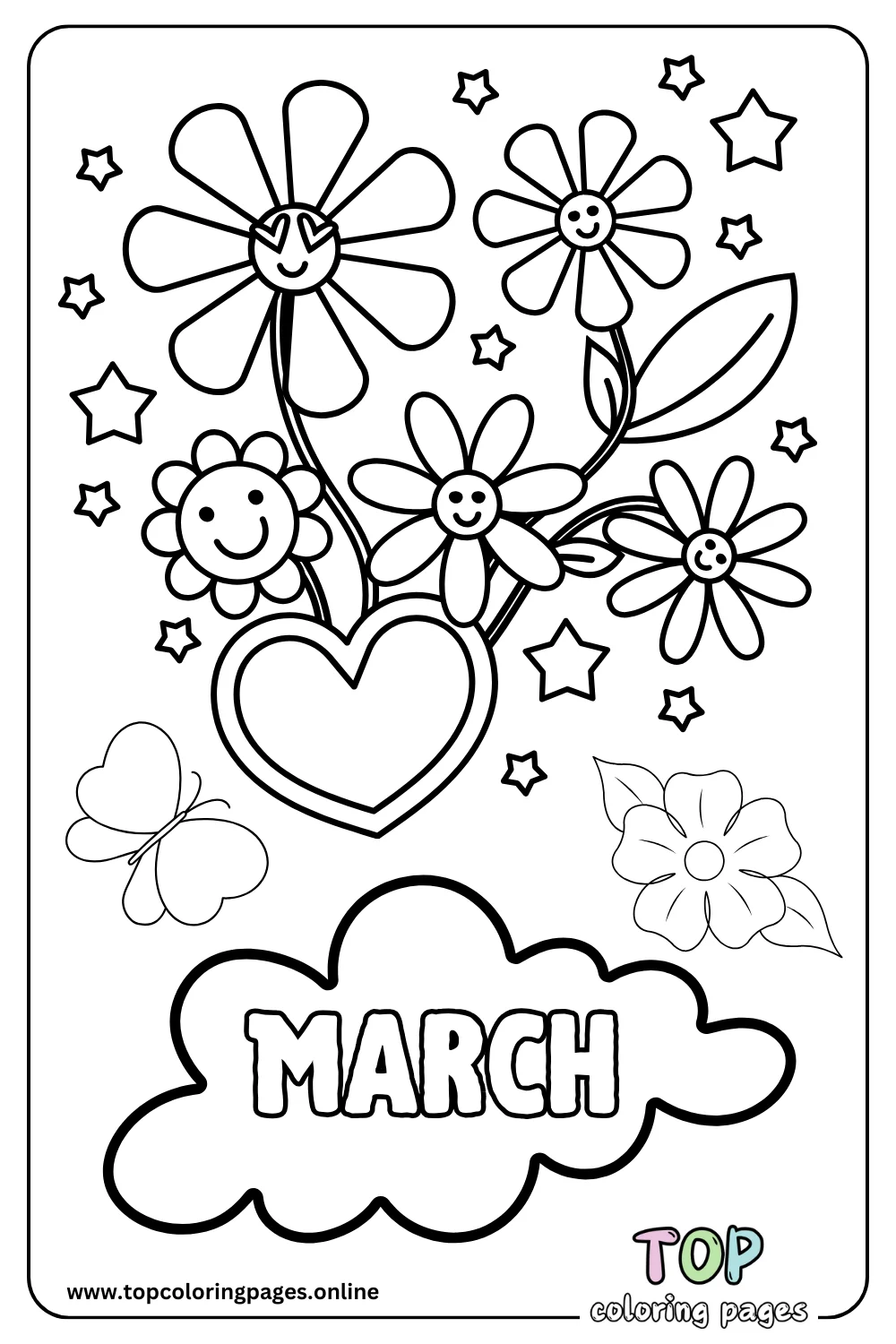 Adorable February Coloring Pages