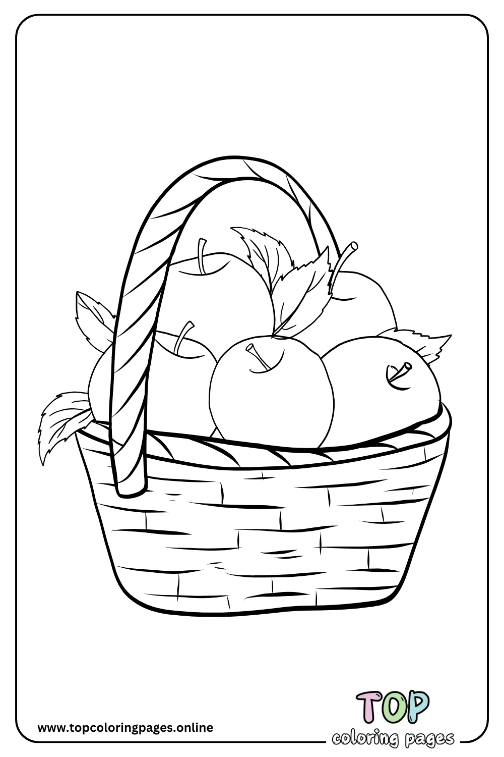 Apple Basket Full of Fall Treasures