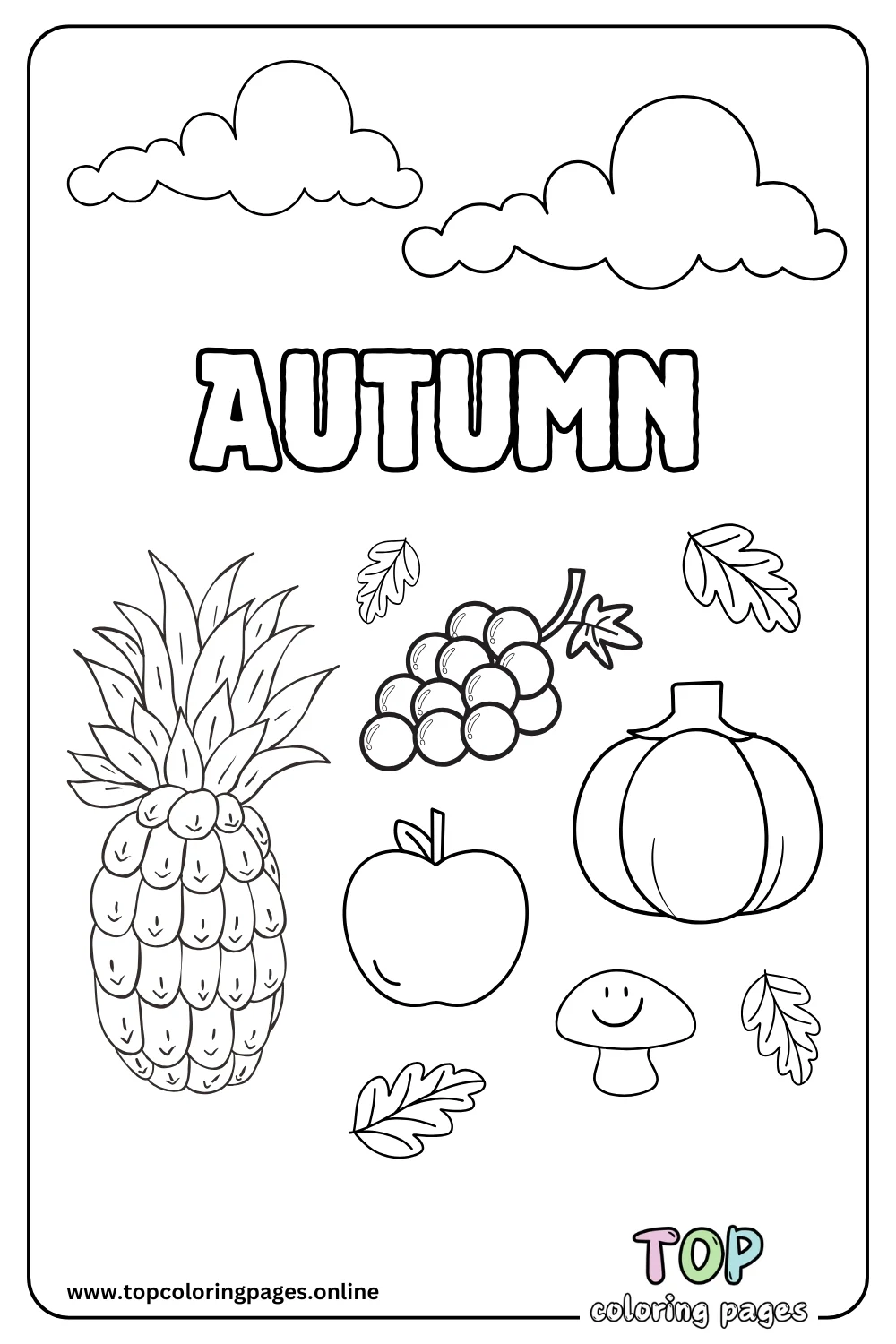 Autumn Coloring Sheet