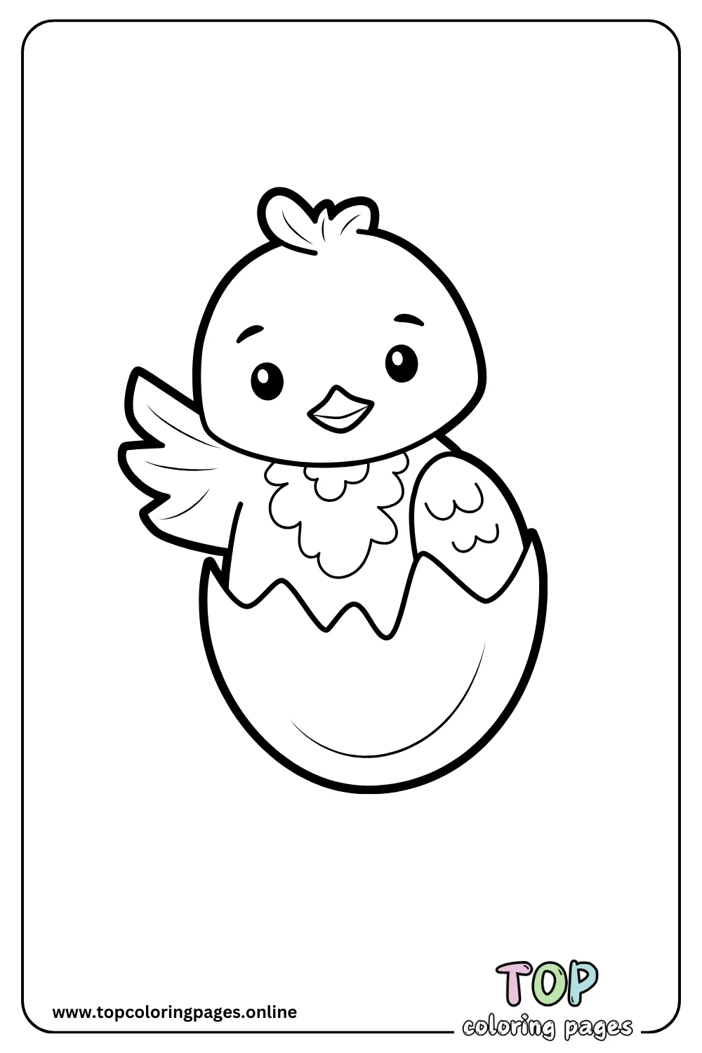 Egg Hunt Coloring Page