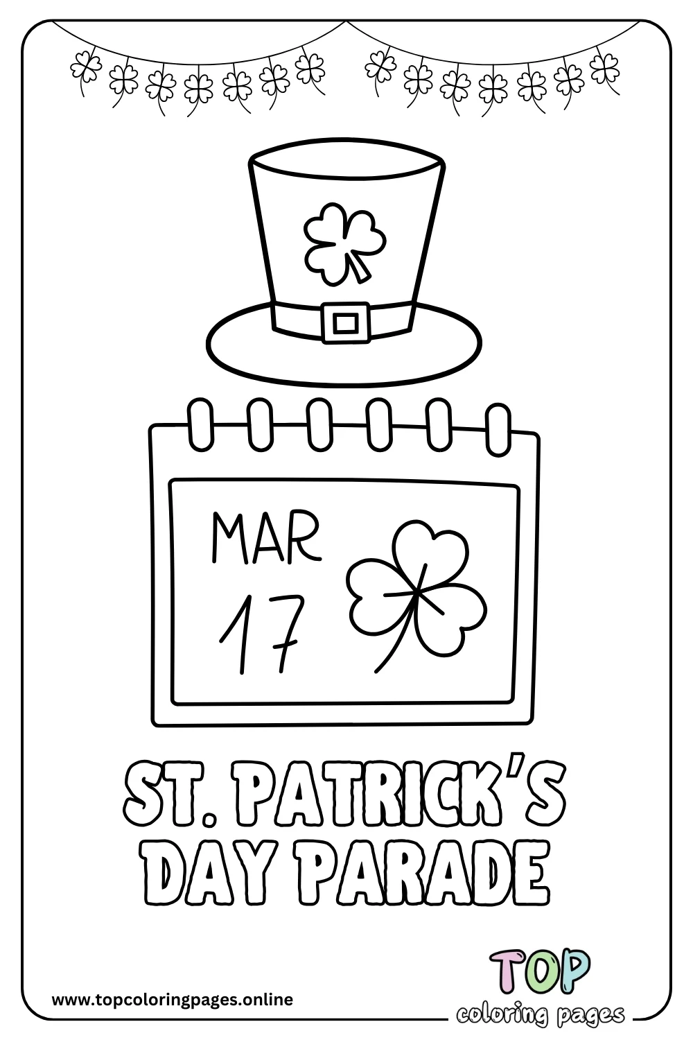 St. Patrick’s Day Parade Coloring Pages